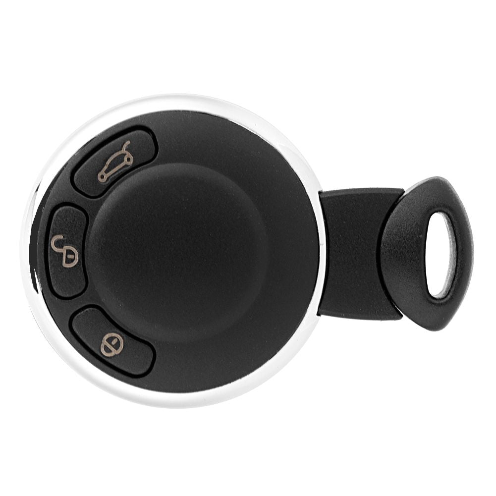 3-button remote control for Mini Cooper 2007 2008 2009 2010 2011 2012 2013 2014 KR55WK4, Replacement Part, Black Color