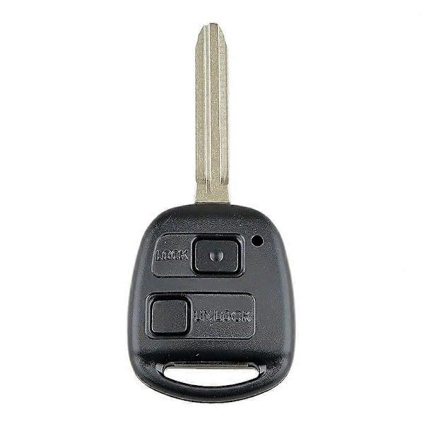 Car smart key with 2 buttons, 4C chip, Replacement for  Toyota Corolla 2001-2007 304MHZ, Made of Plastic, Black Color