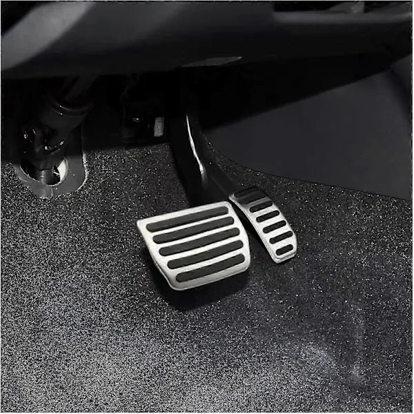 Compatible Pedal Covers for Volvo V60 V70 S60 S60L XC60 XC70 S80 S80L Stainless Steel AT MT Automatic Pedals Footrest Gas Brake Pad Cover Pads (AT)