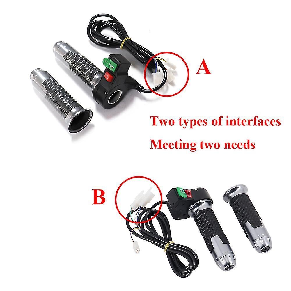 Compatible Throttle Handle 60v 3 Gears Shift Lever With Signal Electric Bicycle Modification Part For Harley Citycoco Scooter Motorcycle E-bike