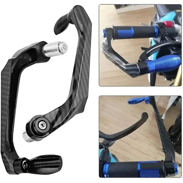 Sturdy Heavy Duty Premium Universal 7/8 Inch Aluminum Alloy Motorcycle Handlebar Brake Protector Guards, Perfect Fit