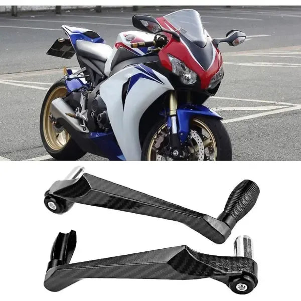 Sturdy Heavy Duty Premium Universal 7/8 Inch Aluminum Alloy Motorcycle Handlebar Brake Protector Guards, Perfect Fit