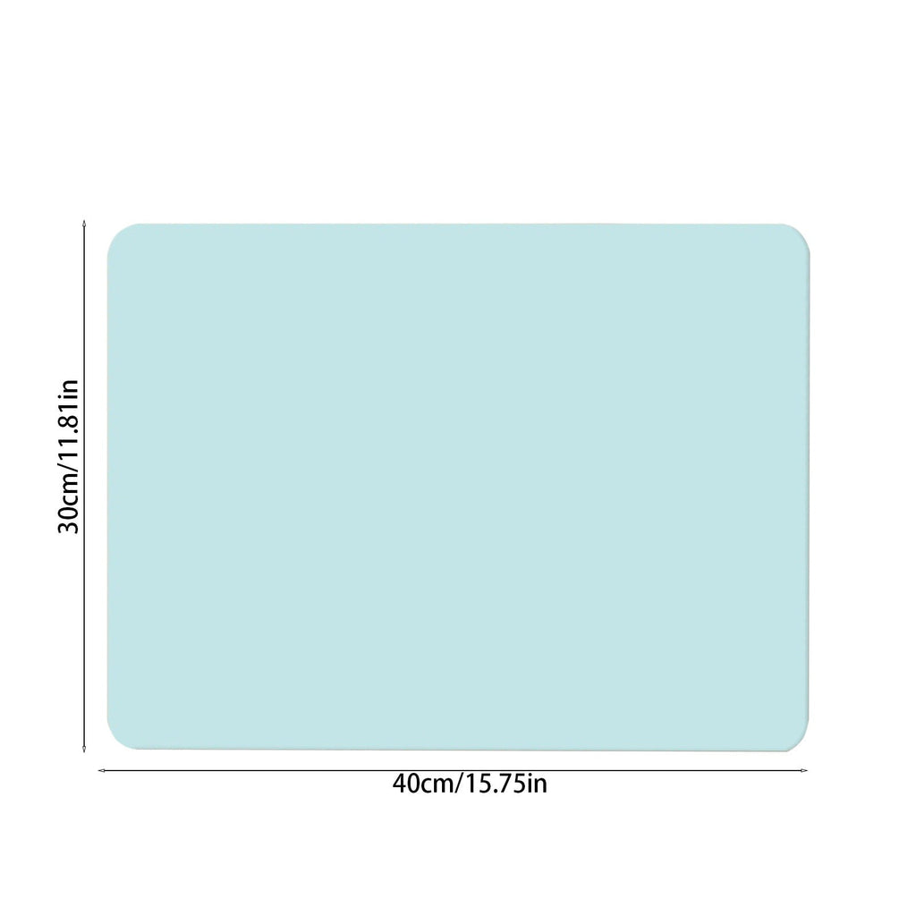 Dish Drying Mat, 12x16" High Absorbent & Soft Dish Drainer, Diatomite Drying Matt Kitchen Counter for Kitchen Countertops, Sinks, Draining Racks, Drying Mat Blue