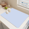 Dish Drying Mat, 12x16" High Absorbent & Soft Dish Drainer, Diatomite Drying Matt Kitchen Counter for Kitchen Countertops, Sinks, Draining Racks, Drying Mat Purple