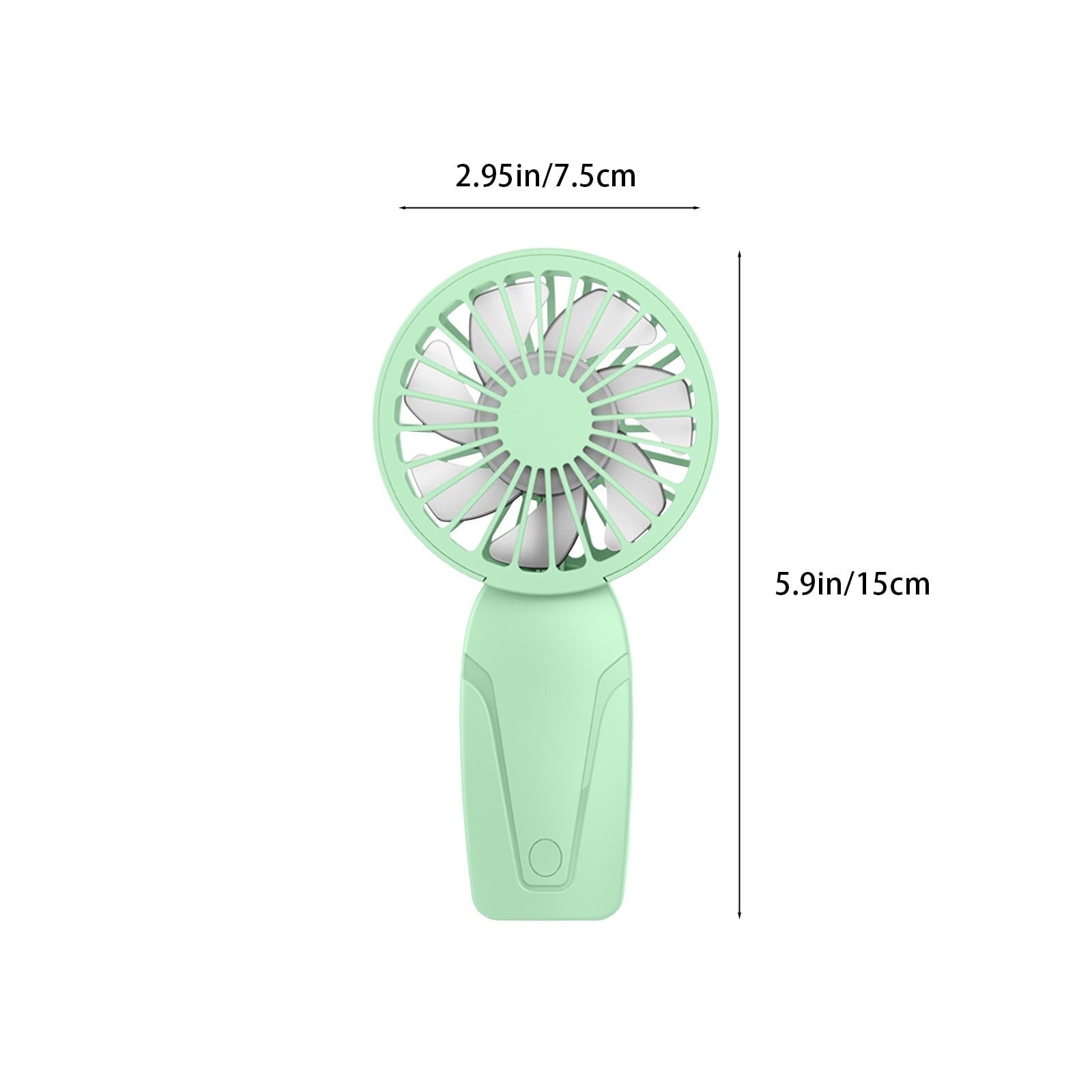 PALIFEUR Mini Handheld Fan, Cute Lightweight Portable Fan, USB Charging Mini Fan for Girl & Women Summer Gift, 3 Speed Small Hand Fan for Travel School Home Beach, 5.9x2.95 Inch Green