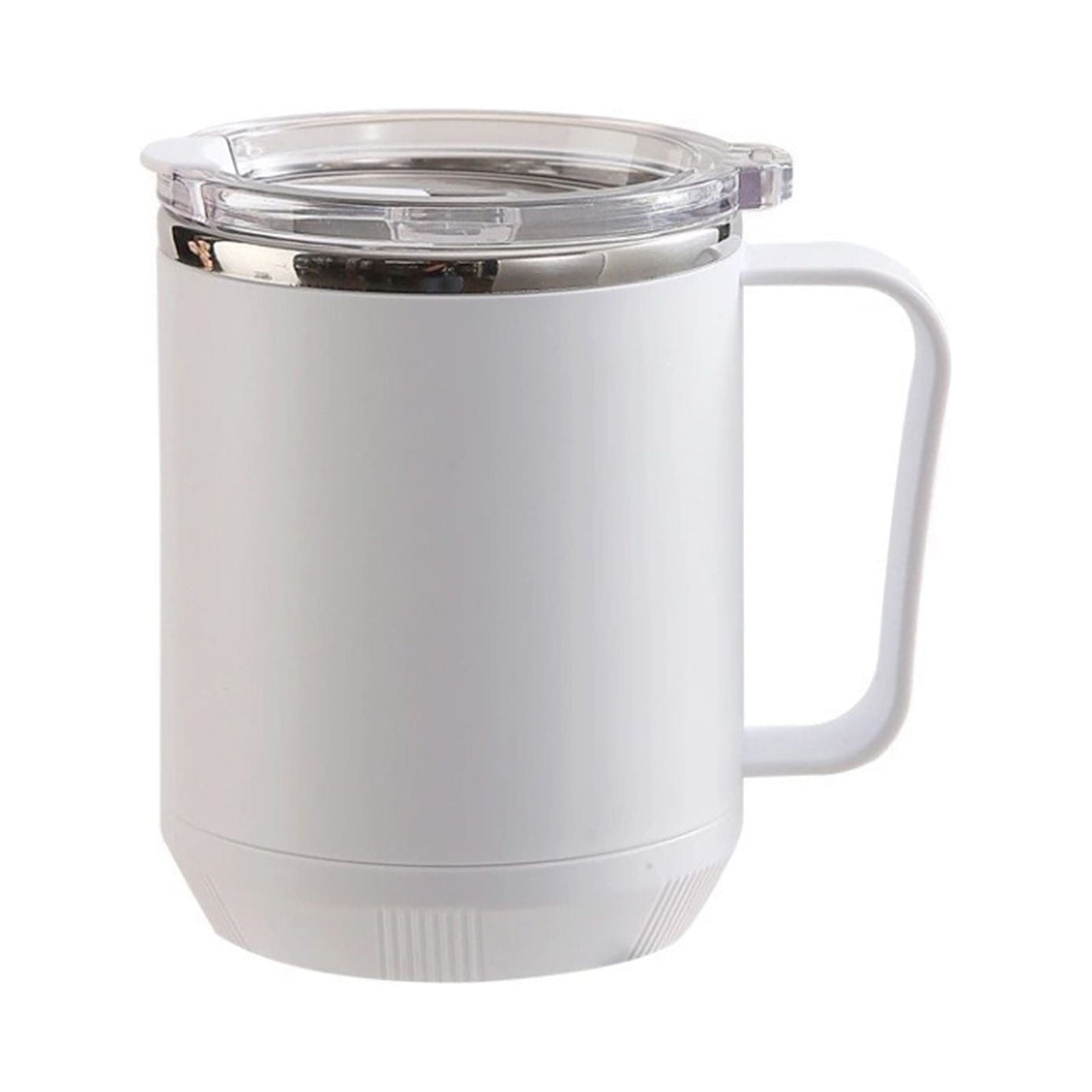 Insulated Coffee Mug with Handle & Lid - 17oz Stainless Steel Travel Tumbler, Double Wall Vacuum (Black) by PALIFEUR 11_【Office Essential】 Desktop Smart Temperature Control Coffee Mug