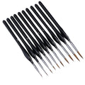 JWDX Brushes Clearance, Paint Brushes, Painting Pen, Art Tools, Brush Set, Round Tip Brushes Nylon Brushes Artist Wood Brushes for Oil Watercolor Face Nail Arts Miniature and Rock Painting Black