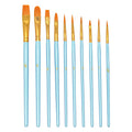 JWDX Brushes Clearance, Paint Brushes, Painting Pen, Art Tools, Brush Set, Round Tip Brushes Nylon Brushes Artist Wood Brushes for Oil Watercolor Face Nail Arts Miniature and Rock Painting Z7-Sky Blue