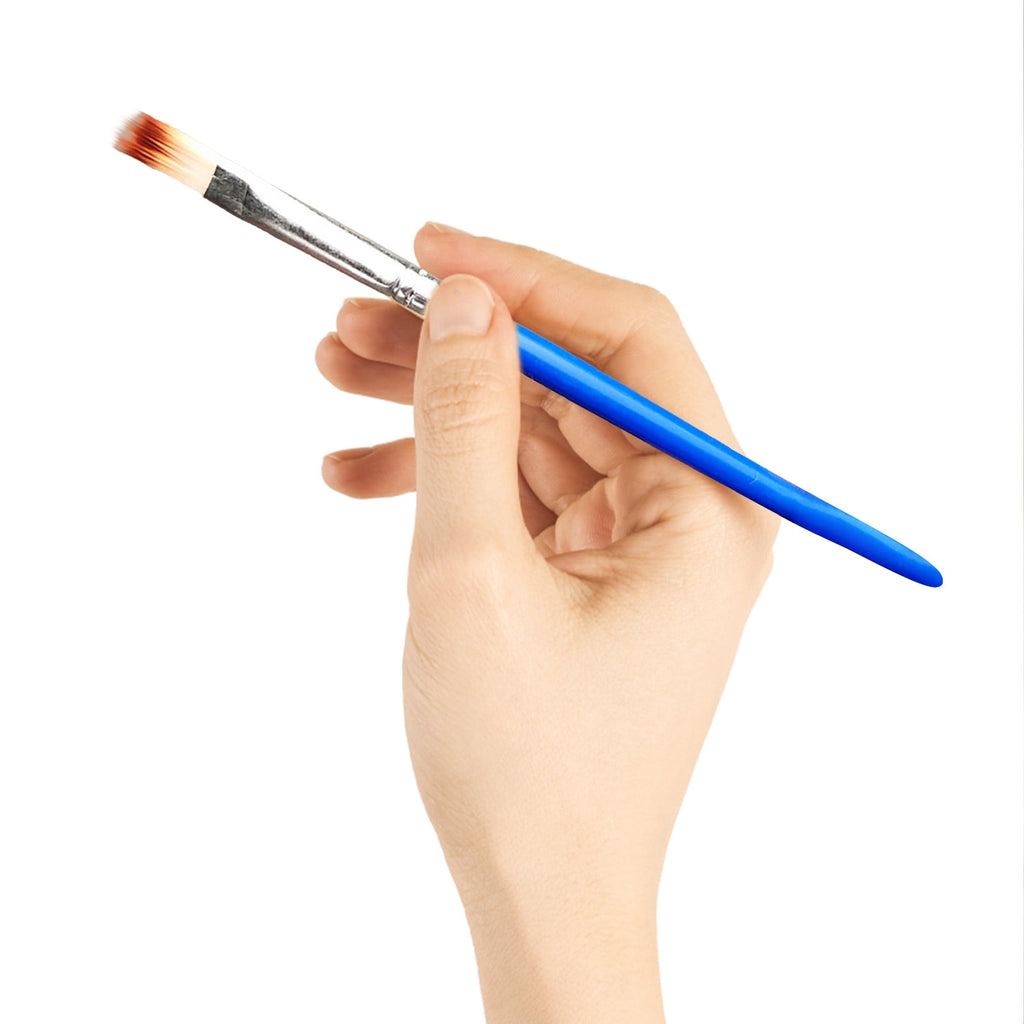 JWDX Brushes Clearance, Paint Brushes, Painting Pen, Art Tools, Brush Set, Round Tip Brushes Nylon Brushes Artist Wood Brushes for Oil Watercolor Face Nail Arts Miniature and Rock Painting Z6-Blue
