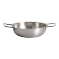 JWDX Stainless Steel Instant Noodle Pot Clearance, 7.1" Korean Ramen Noodle Pot with Handles Stainless Everyday Pan Golden Korean Cooking Pot for Soup Noodle Pasta Home and Outdoor Dishwasher SLD