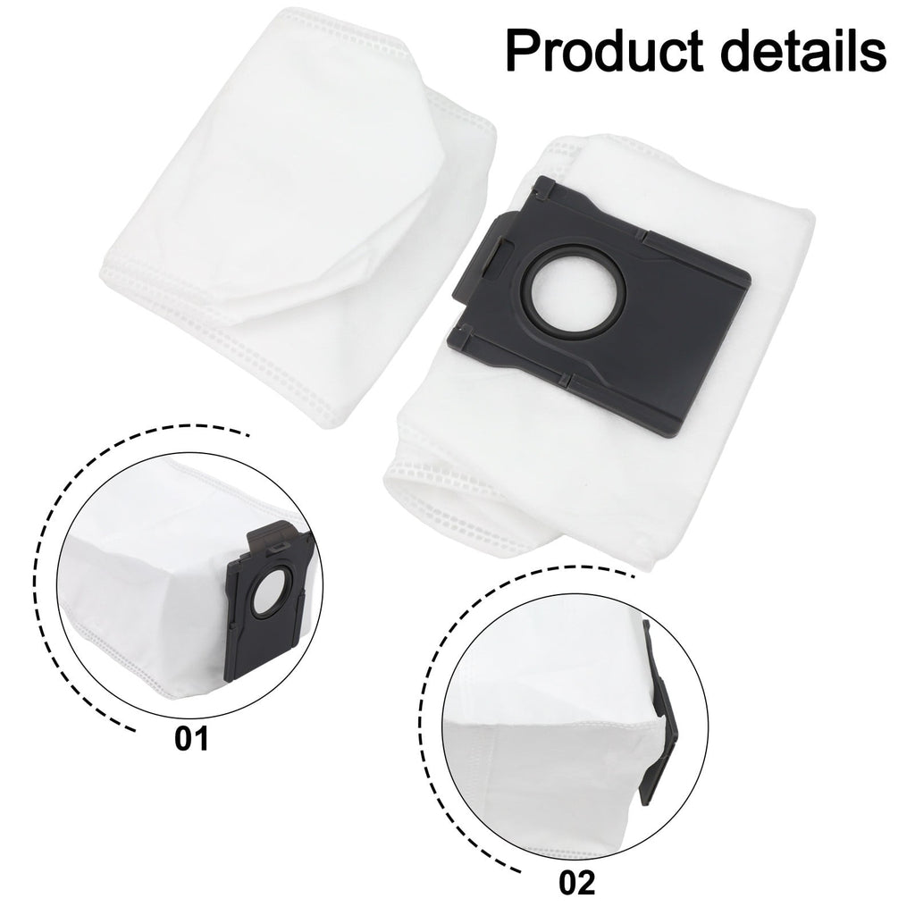 Wodtesl 8Pcs Dust Bags For Dreame D10 Plus Gen 2 L10s Plus Robot Vacuum Cleaner Accessories Sweeper Parts For Home Cleaning Supplies
