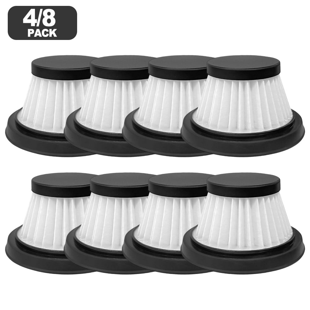 Luolandi 8PCS Washable & Reusable Replacement HEPA Filter High-Efficiency Filtration For Duck Compact-Cordless Vacuum Cleaner Parts