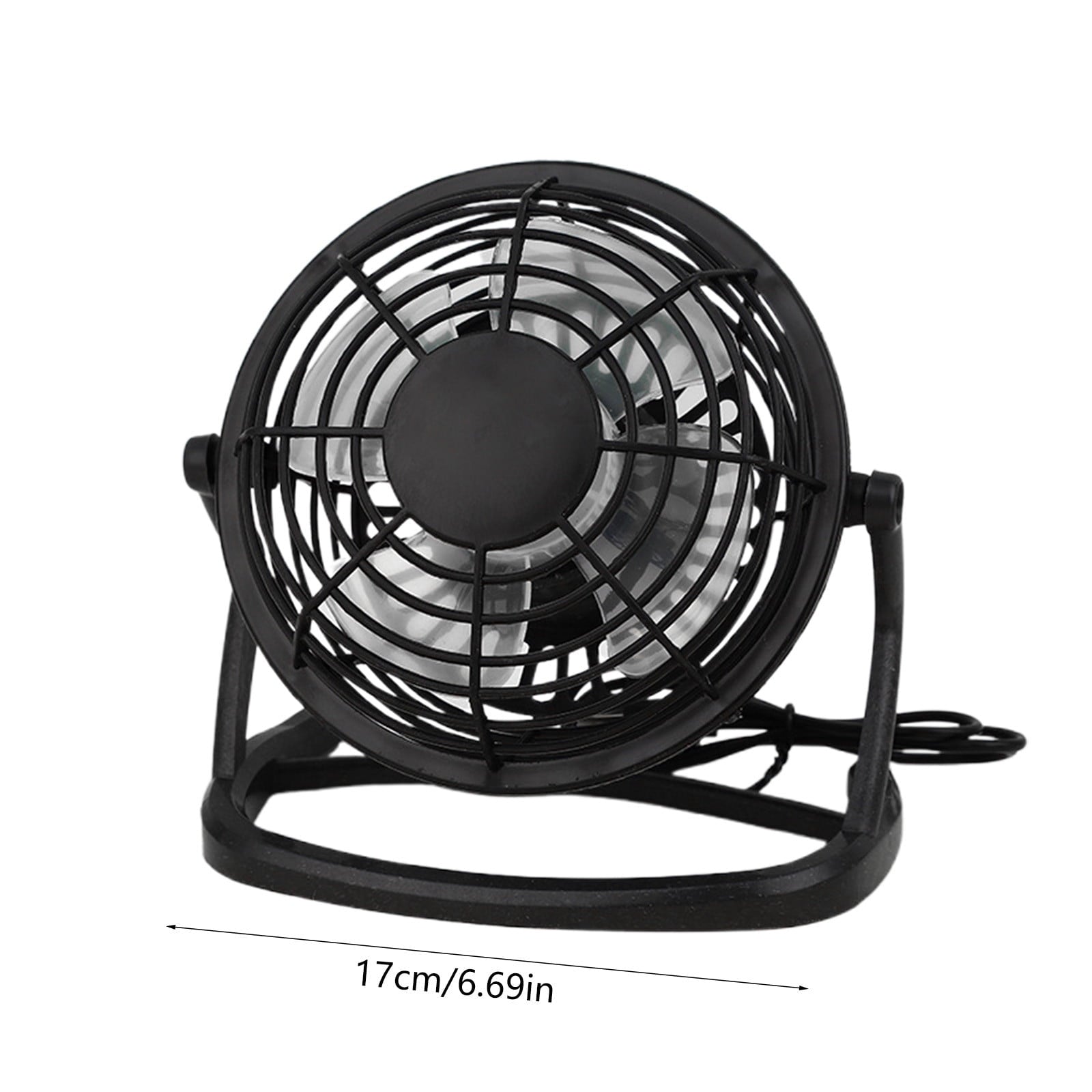 4 Inch USB Desk Fan Portable Mini Personal Cooling Fan for Office Dorm Computer Table Quiet Operation 3 Speed Adjustable Clip On Design Battery or Plug In