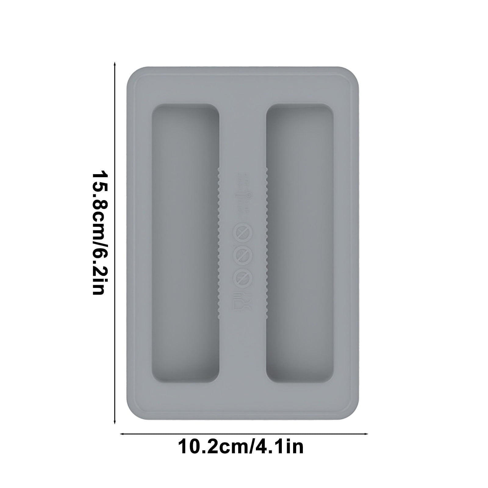 Silicone Toaster Cover 2 Slice Wide Slot,Reusable Heat Resistance Bread Machine Topper Cover,Dirt Proof Sandwich Accessories That Fit Most Toasters,Simple Design Easy to Clean & Wipe Gray
