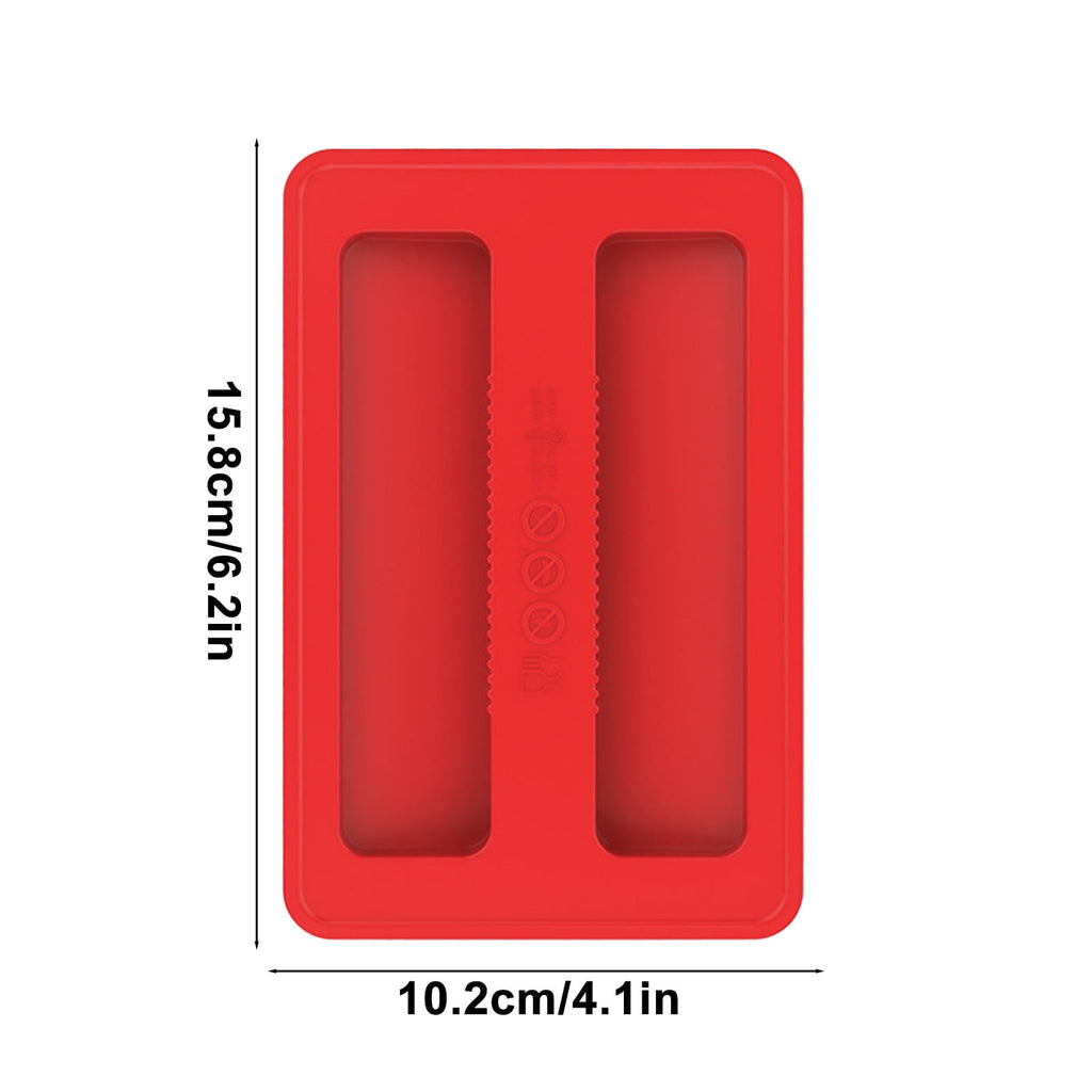 Silicone Toaster Cover 2 Slice Wide Slot,Reusable Heat Resistance Bread Machine Topper Cover,Dirt Proof Sandwich Accessories That Fit Most Toasters,Simple Design Easy to Clean & Wipe Red