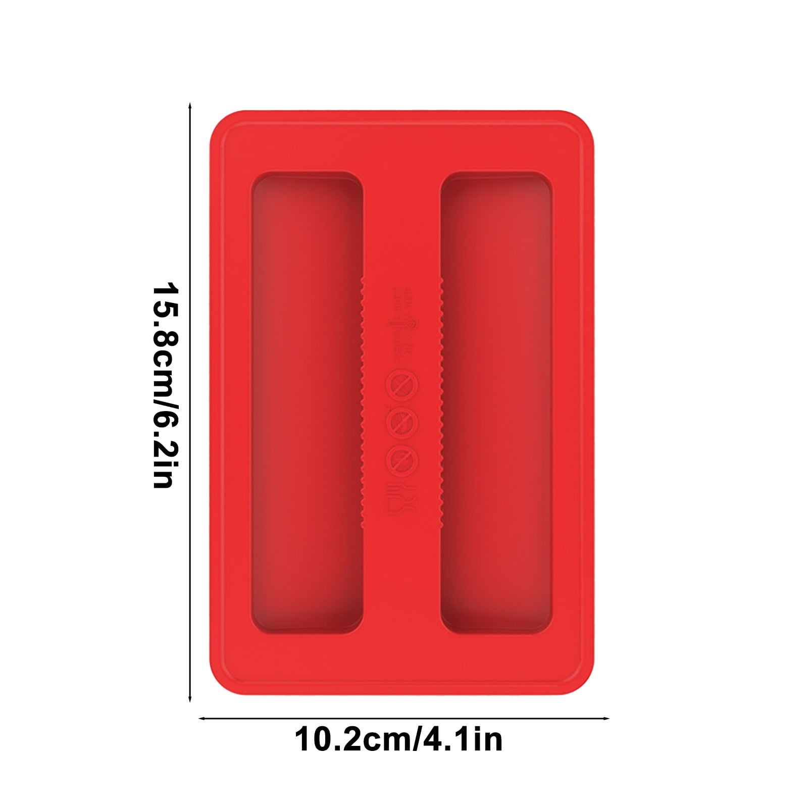Silicone Toaster Cover 2 Slice Wide Slot,Reusable Heat Resistance Bread Machine Topper Cover,Dirt Proof Sandwich Accessories That Fit Most Toasters,Simple Design Easy to Clean & Wipe Red