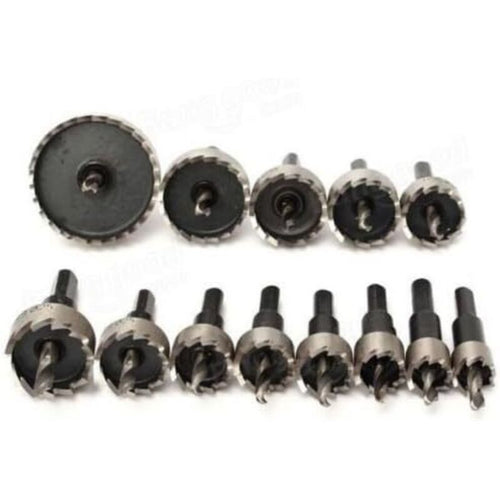 13 Pcs Metal Hole Saw Set Tungsten Steel Cutting Tool Kit, 16-53 mm