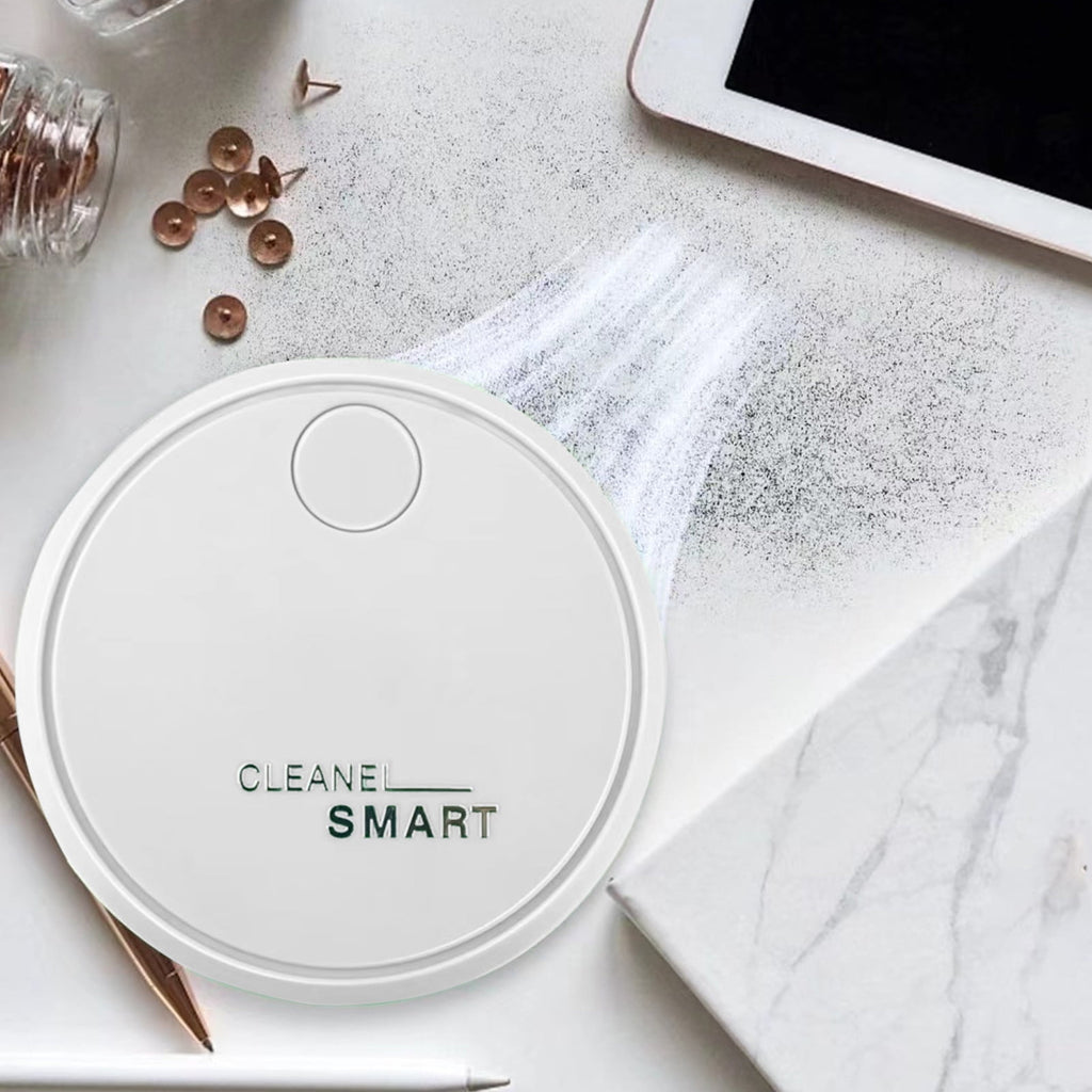 Back to School Chmadoxn Desk Vacuum Cleaner, 360 Degree Rotating Design, Mini Table Vacuum Improved Details USB Cordless Vacuum, Sucks up Tiny Items Crumbs for Desktop Drawer Countertop 2.5×3.2 in White