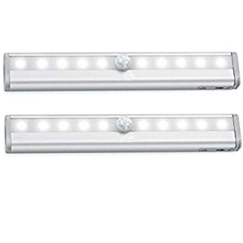 2x Motion Sensor RV Step Lights 10 LED Battery Magnetic Night Light Camper