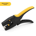 Automatic Wire Stripper Tool with Cutter  Adjustable Electrical Cable Wire Stripping Tool Quick Strip Wire Cutter Stripper for Electrician  Stripping Range 7-32AWG（yellow-black）
