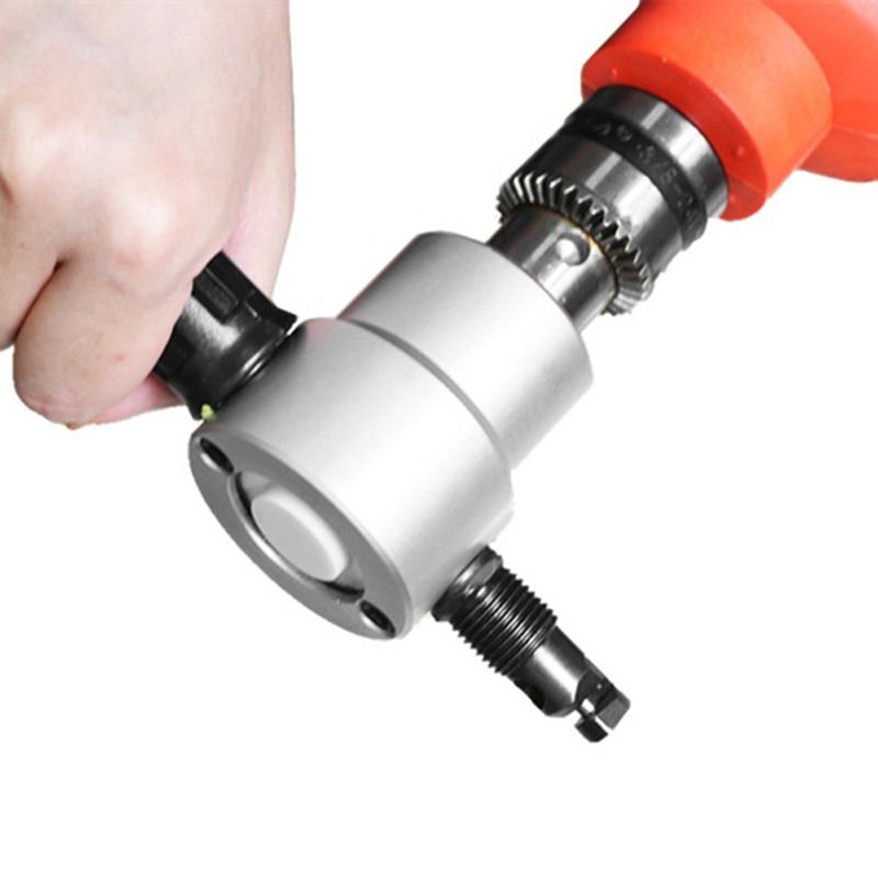 Double Head Metal Sheet Nibbler Cutter Hole Saw Drill Attachment Package（24*14*6cm)