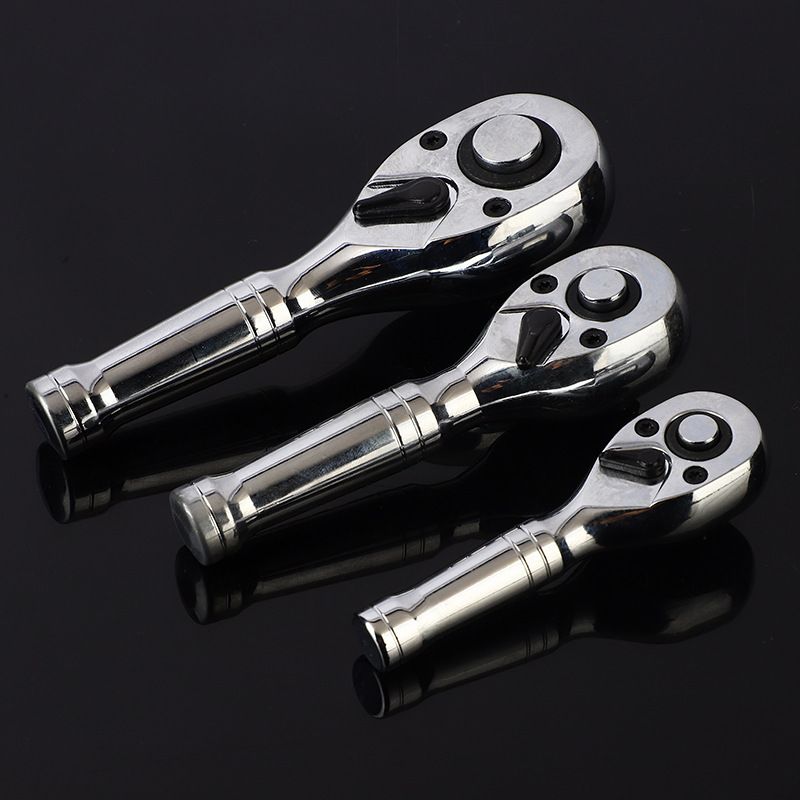 Ratchet Set, 1/4", 3/8", 1/2" Drive Ratchet Handle Wrench 72-Tooth Quick-Release Reversible, Gift for Men Mechanic Hand Tools