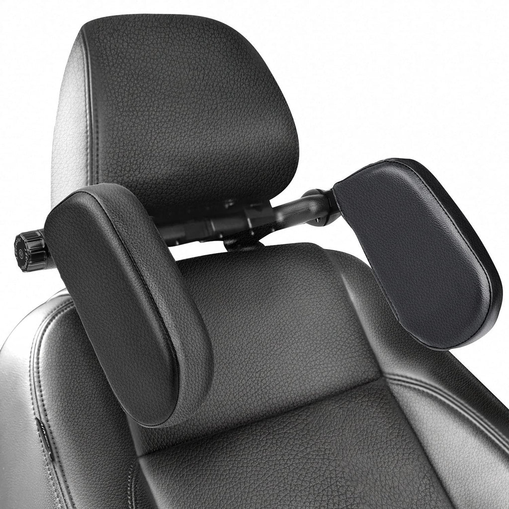 Car Headrest Pillow, Adjustable Head Neck Support Pillow, U- Shaped, Travel Sleeping Car Headrest, Only for Car Seat Headrest with Poles（black small）