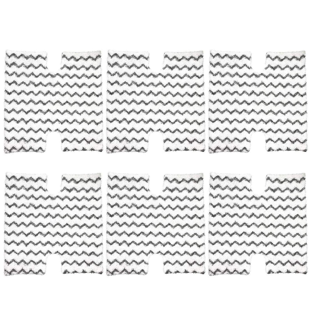 6 Pack Steam Mop Pads Replacement P184WQ for Steam Mop S5003D Pro Steam Mop S3973 S3973D S3973WM S5001 S5002Q S5003A S5004 S5004W S6001W S6001WM S6002C S6003D S6003W