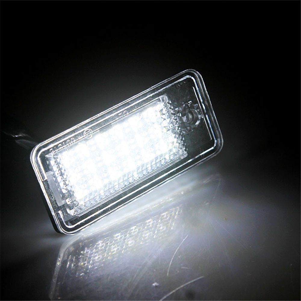 2x LED Licence Plate Lights 6500K White for Audi A3 A4 A6 A8 Q7 S3 S4 RS4