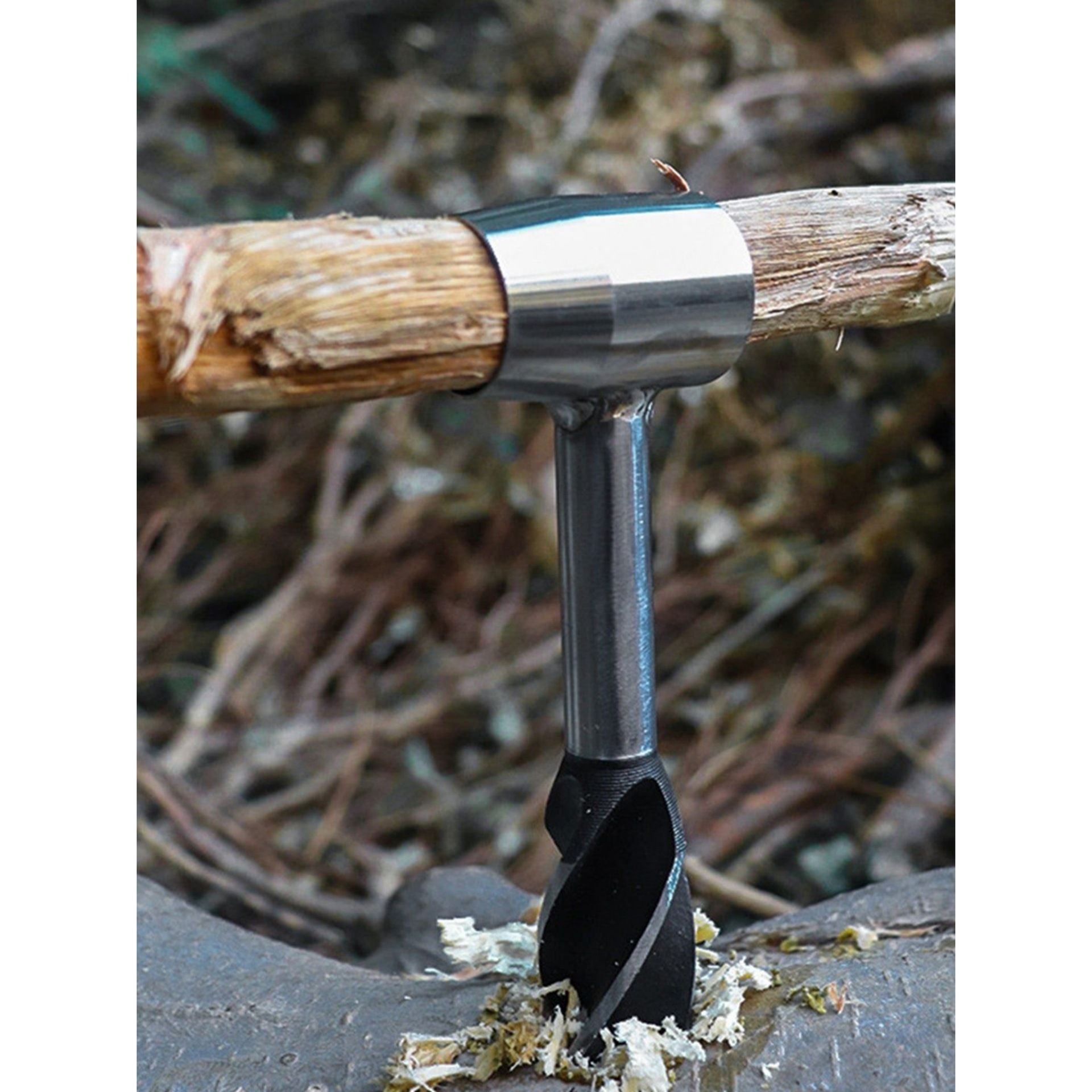 Hand Auger Wrench for Easy Wood Drilling - Settlers Wrench and Bushcraft Tools Perfect for Camping and Woodworking Tasks-