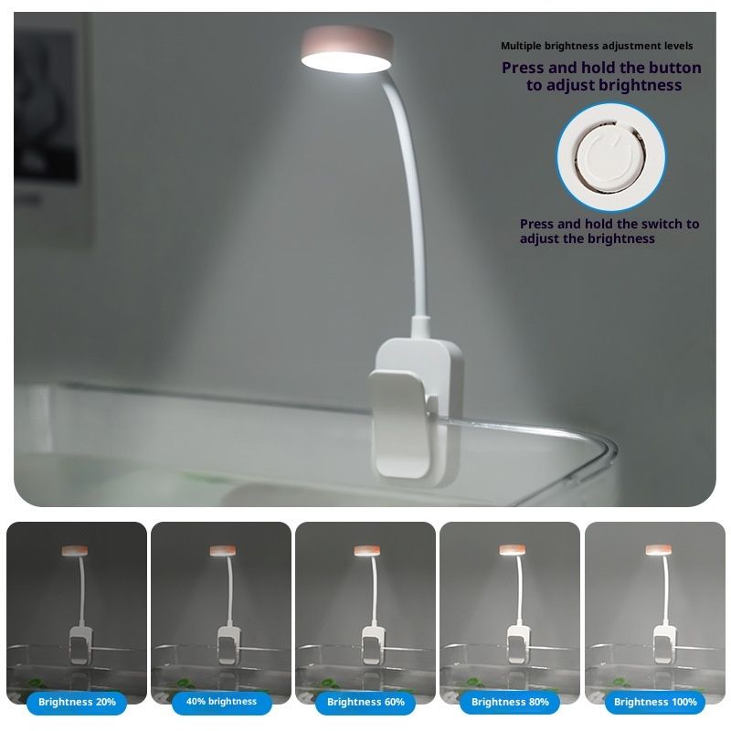 Clip-on Aquarium Light, 2pcs Full Spectrum LED Fish Lamp with 3-Color Button Control, for Fish Tanks, Plants, Terrariums, Coral
