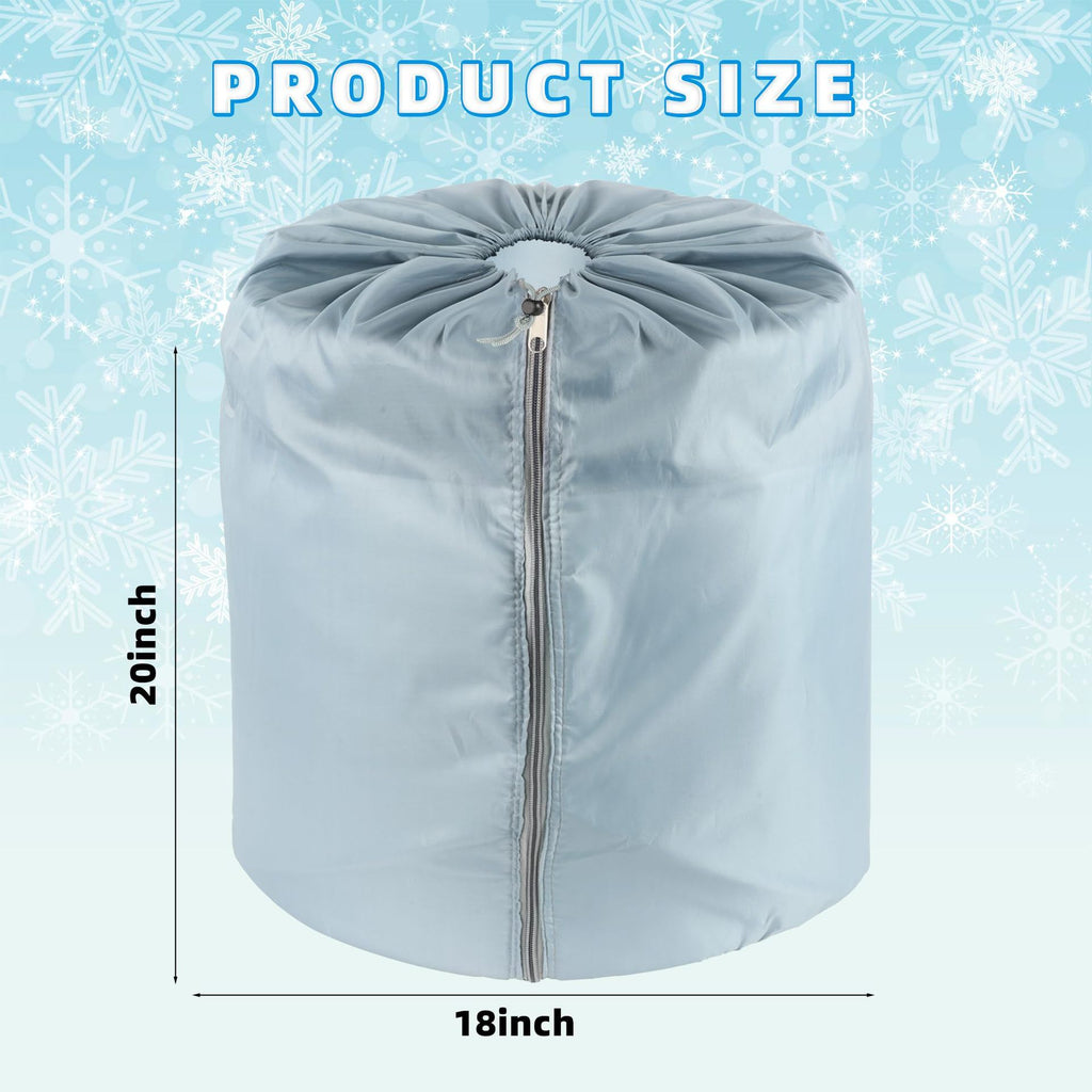 2-Pack Plant Pot Covers for Winter Freeze Protection - Frost Protection Cover for Outdoor Plants & Shrubs (grey)