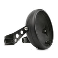 Motorcycle Universal 7" Headlight Housing Shell Lamp Bracket Bottom Mount Bucket Fits Compatible Cafe Racer