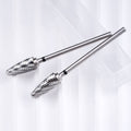 Die Grinder Bits Tungsten Double Cut Burr Bits  for Die Grinder Kits Metal Grinding Drilling Polishing (2pcs XC Extra Coarse Grinding Degree)
