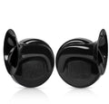Train Horn for Truck 2pcs 12V Air Horn for Car Snail Electric Air Horn Marine Boat Loud Alarm Kit Boat Motorcycle Dual-tone Car Horn Loud Signal (Black)