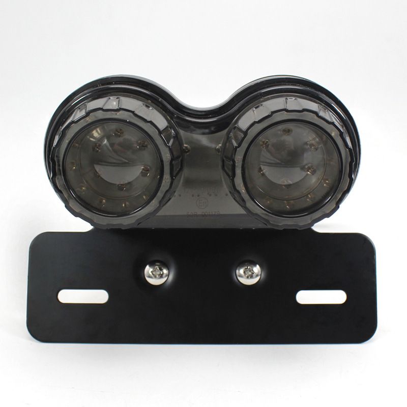 Motorcycle LED Tail Light Integrated Brake Turn Signal Number Plate Bracket 10W