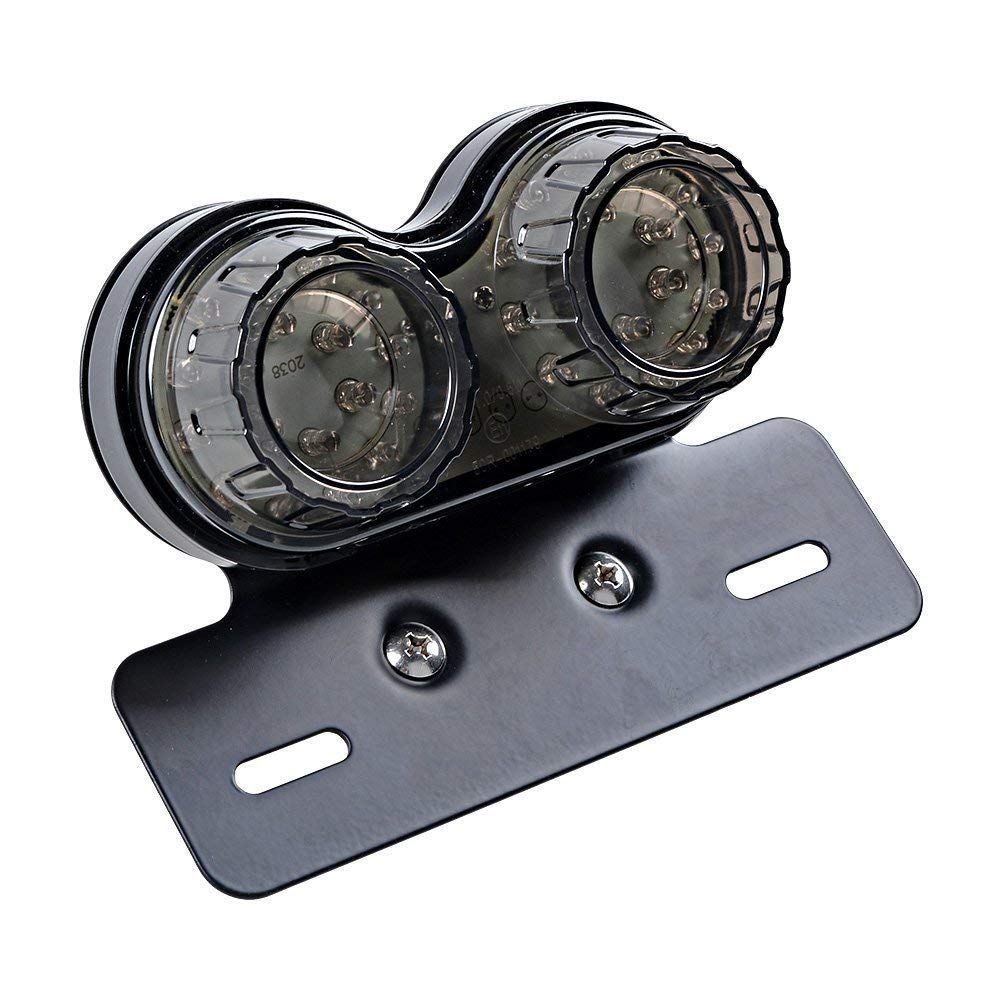 Motorcycle LED Tail Light Integrated Brake Turn Signal Number Plate Bracket 10W