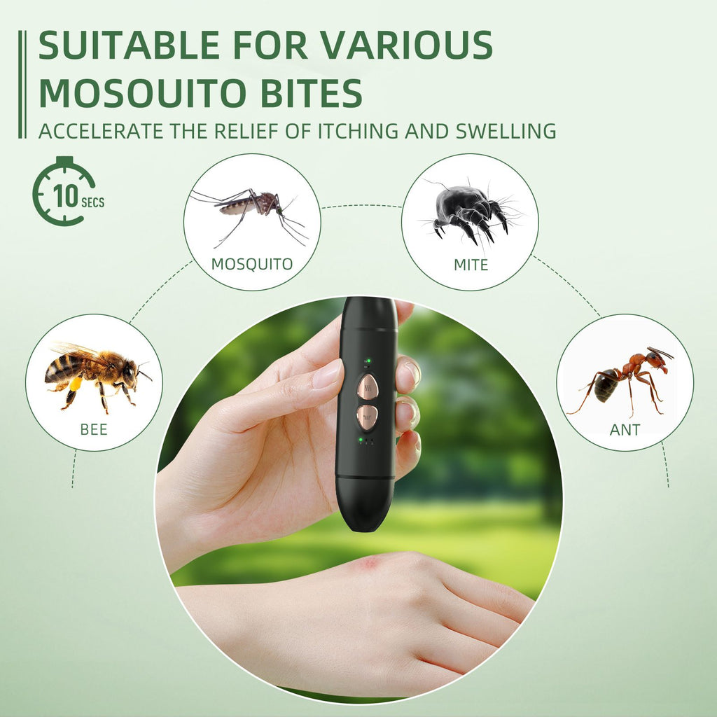 Bug Bite Relief with Suction Tool and Heat Mosquito Itch Relief-Insect Sting&2-in-1 Bite Relief Rechargeable Bug Bite Sucker and Fast Itch Relief from Bug and Mosquito Bites