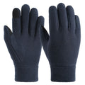 Silk Glove Liners | Soft & Comfortable | Touchscreen Thermal Gloves | Natural Wear | Unisex | navy blue ,XL
