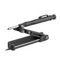 Multi-function Scribing Tool- Construction Pencil- Aluminum Alloy Scribe Tool with Deep Hole Pencil,DIY Woodworking Scribe Gauge Scriber Line Maker Measuring Tool（Black plastic with pen）