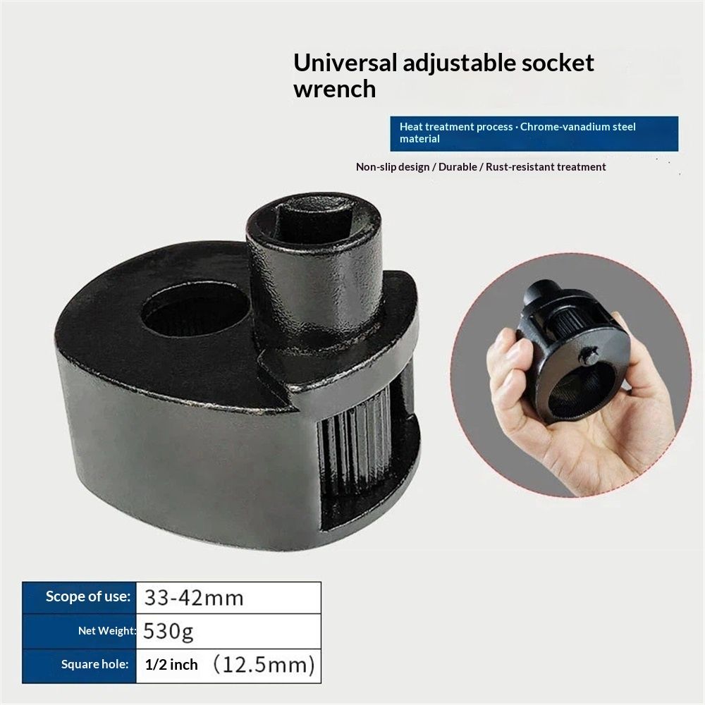 Universal Inner Tie Rod Wrench Repair Removal Tools for Car Truck, 1.3" - 1.65" / 33-42mm, Universal Tie Rod Wrench Remover Removal Tool Tie Rod End for Car Truck