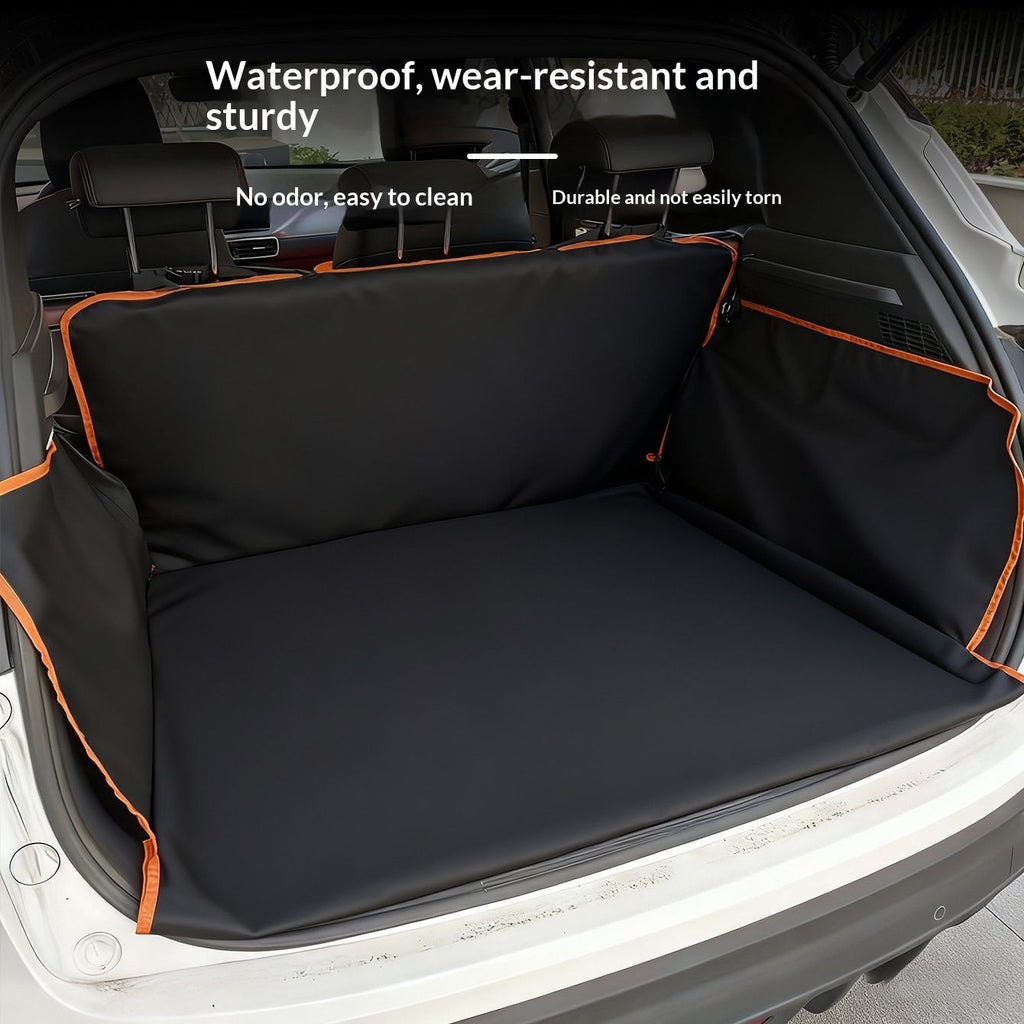 SUV Cargo Liner for Dogs - Waterproof Pet Cargo Liner, Comfort Dog Cargo Cover Protector, Scrachproof for Large SUVs Sedans Trunks Vans, Black