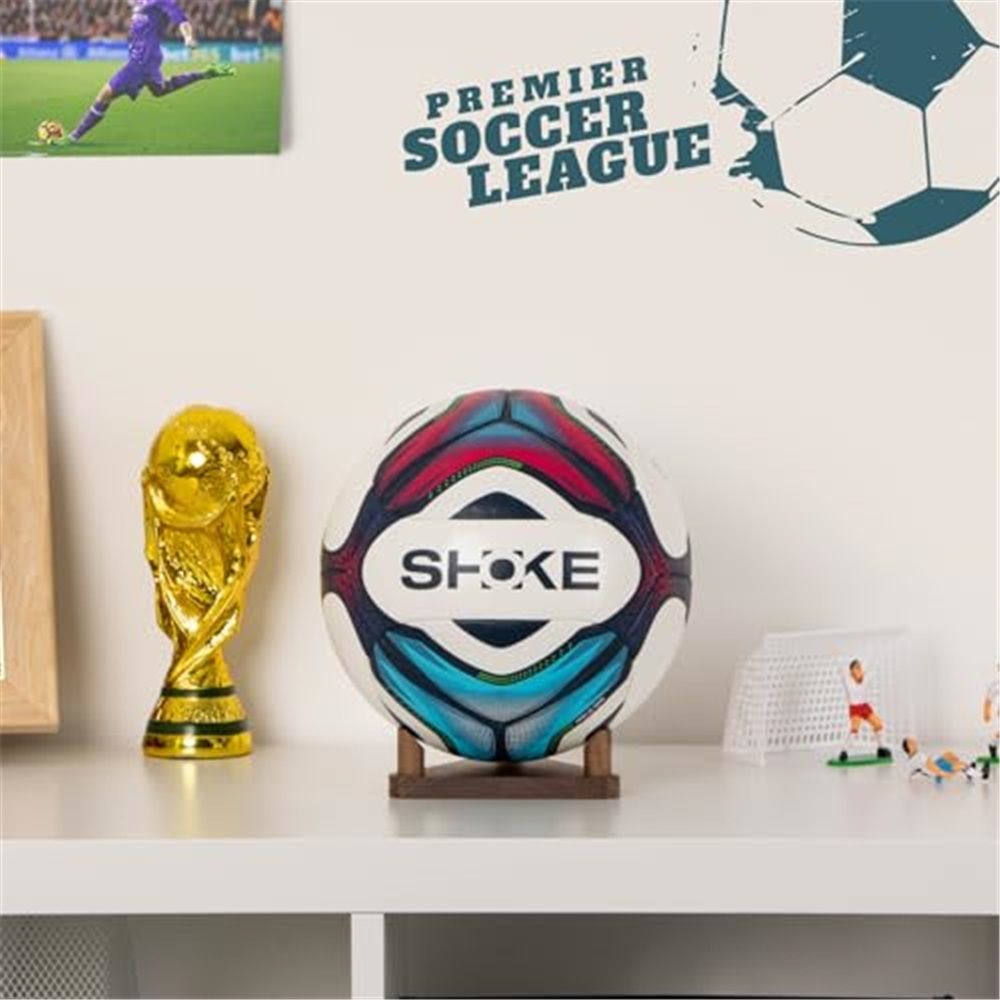 Ball Holder Wall Mount Ball Stand Display Storage for Basketball Soccer Volleyball 4pcs Basketball Holder, Football Stand, Soccer Ball Display Rack – Premium Wood Sports Memorabilia Display Holder