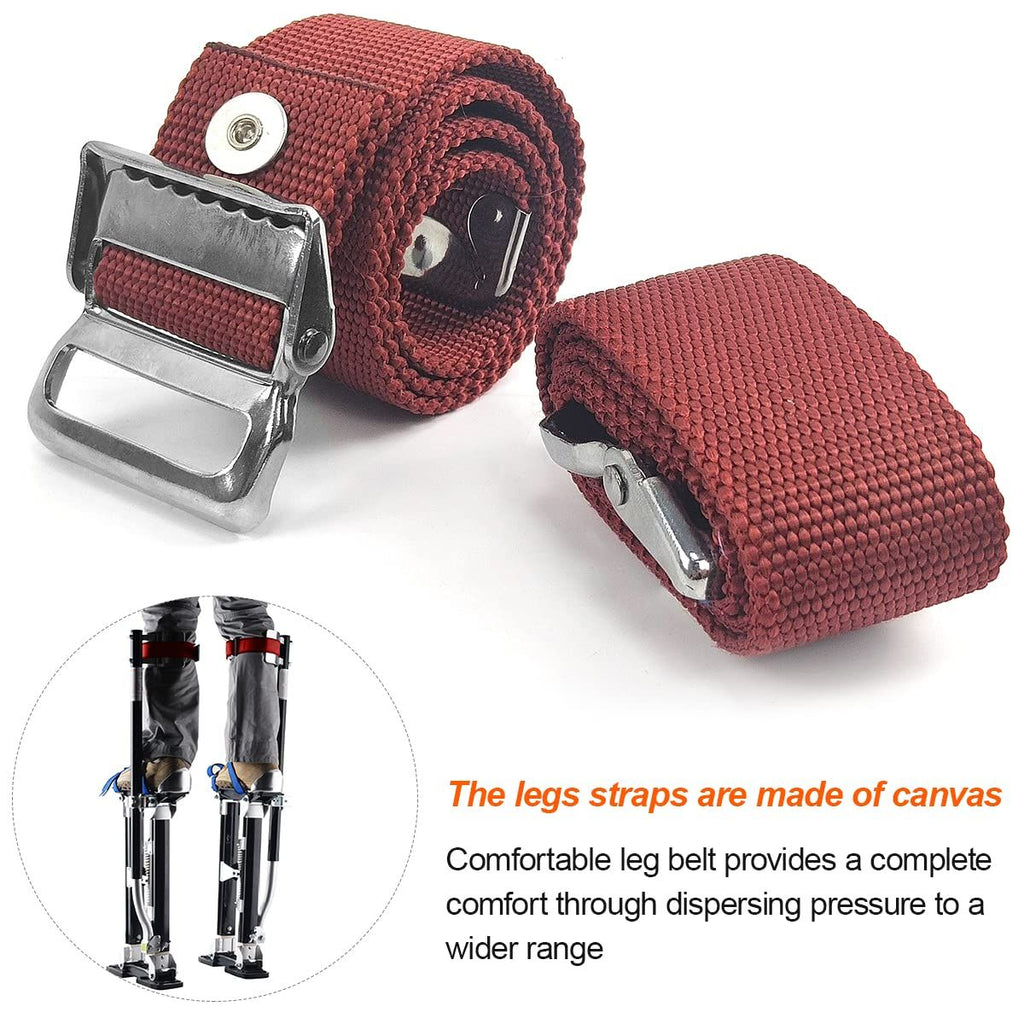 2PCS Drywall Stilts Leg Band Straps, Drywall Stilt Replacement Part Stilts Straps, Nylon Adjustable Leg Fixation Strap Kit, for Street Performance, Home Improvement