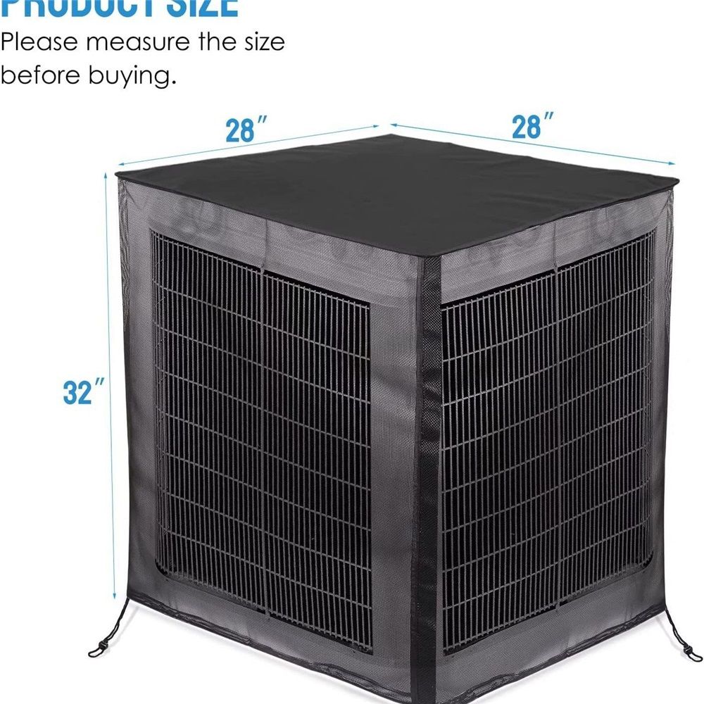 Air Conditioner Cover Outdoor Mesh Waterproof Top Central AC Unit Protector