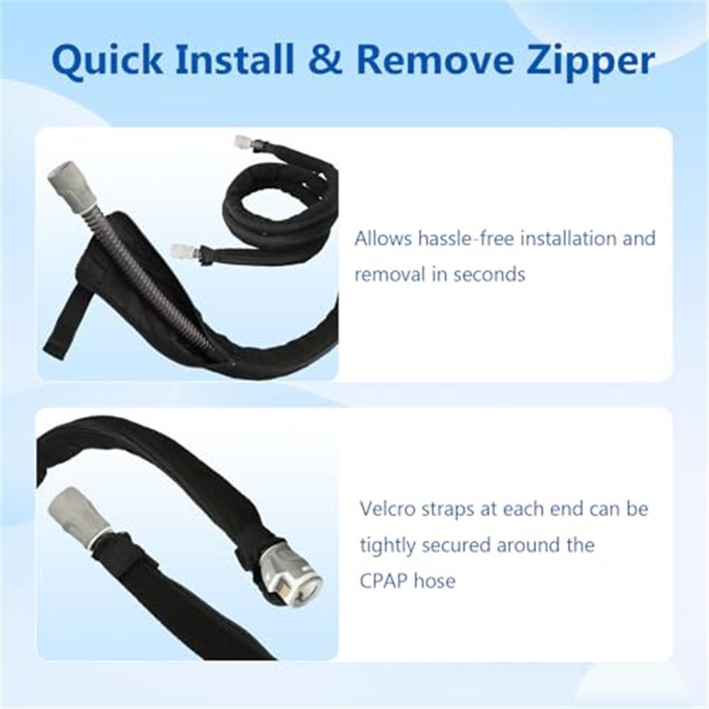 5.9ft Hose Cover Tube Cover Protector from Cats Puppy, Prevent Rainouts and Reduce Noise, Easy to Install and Clean（oniy Respiratory tube sleeve）
