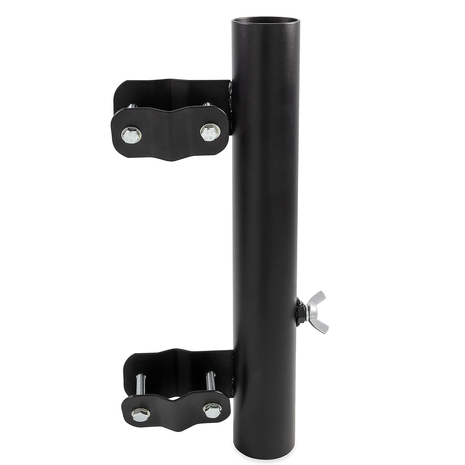 RV Ladder Mounted Flagpole Holder | Allows for a Flag to Fly from Your RV's Ladder | Compatible with Most RV Ladder Rails ,Black