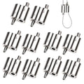 Stainless Steel Wire Rope Cable Clip Clamp, 1/16" Two Way Wire Rope Clips for 1/16 Inch (1.5mm-2.5mm) Stainless Steel Cable/Wire Rope - 10 PCS