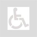 Handicap Parking Stencil Kit, Reusable Cardboard Parking Lot Stencils for Painting, Easy to Use Handicap Symbol