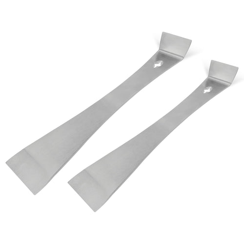 4-Piece Stainless Steel Pry Bar Scraper Set, Trim Puller, Small Flat Pry Bar, Silver Beekeeping Hive Scraper, Bee Hive Hand Tool,